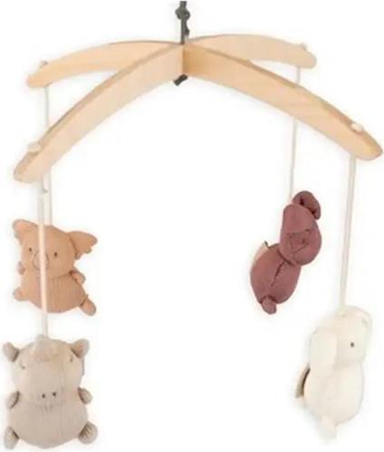 Giochini Per Giostrina A Maglia Di Bambù Animal Friends