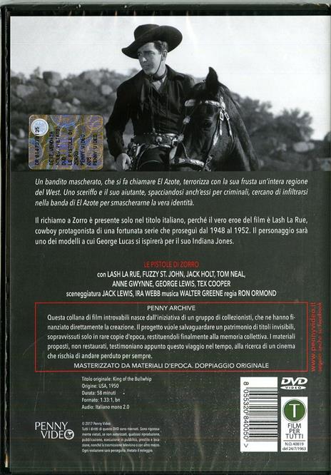 Le pistole di Zorro (DVD) di Ron Ormond - DVD - 2
