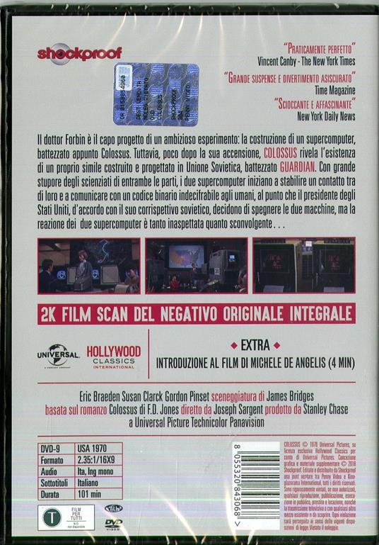 Colossus (Shockproof) (DVD) di Joseph Sargent - DVD - 2