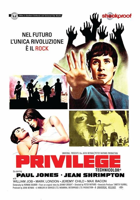 Privilege. Shockproof (DVD) di Peter Watkins - DVD