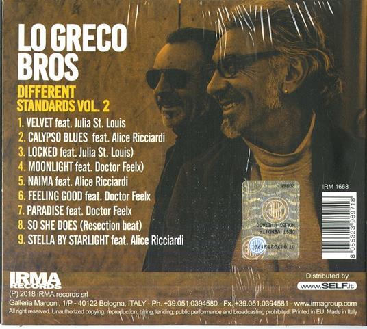 Different Stardards 2 - CD Audio di Lo Greco Bros - 2