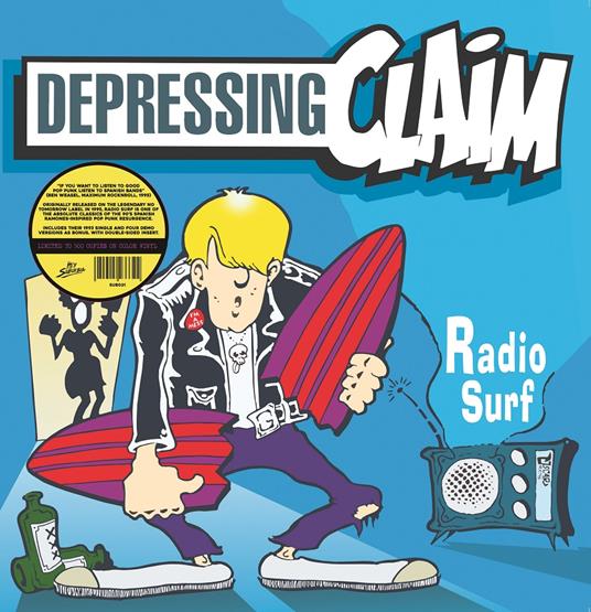 Radio Surf (Blue Vinyl) - Vinile LP di Depressing Claim