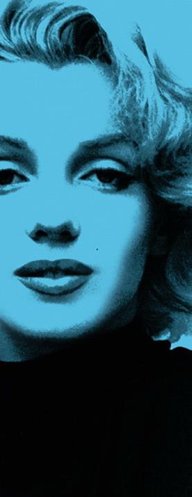 Marilyn In Blue Photomural 100X254