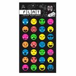 Sticker Flat Emoj Colours Glo02