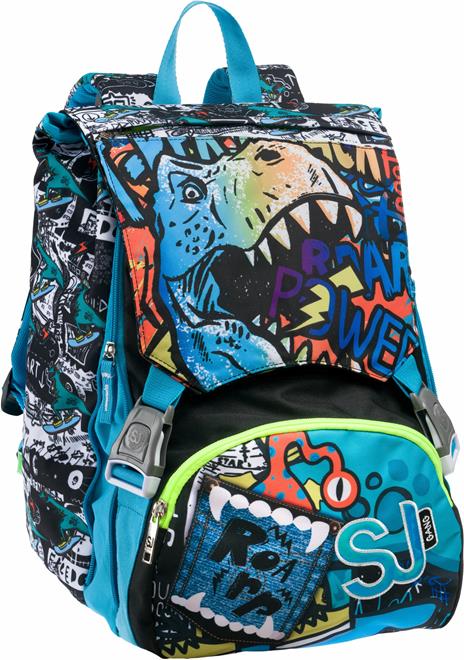 Zaino scuola Sdoppiabile Big Sj Gang Flip-3d Da Sj Boy, Jet Black - 27 x 41 x 16 cm - 3