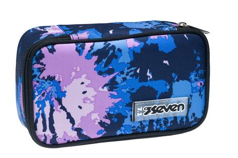 Astuccio Quick Case Seven Freethink Girl, assortito - Grigio, viola fantasia fiori - 23,5 x 11 x 6 cm