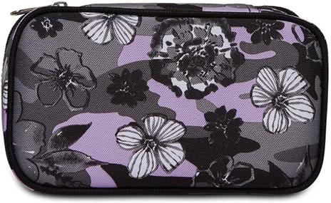 Astuccio Quick Case Seven Freethink Girl, assortito - Grigio, viola fantasia fiori - 23,5 x 11 x 6 cm - 6