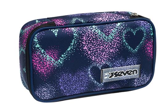 Astuccio Quick Case Seven Freethink Girl, assortito - Blu, viola fantasia astratta 23,5 x 11 x 6 cm