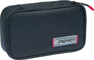 Cartoleria Astuccio rettangolare con zip Quick Case Seven Freethink Unisex - Nero 23,5 x 11 x 6 cm Seven