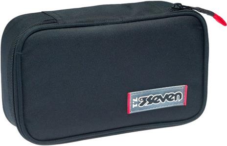 Astuccio rettangolare con zip Quick Case Seven Freethink Unisex - Nero 23,5 x 11 x 6 cm