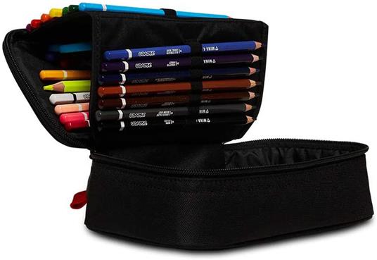 Astuccio rettangolare con zip Quick Case Seven Freethink Unisex - Nero 23,5 x 11 x 6 cm - 3