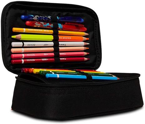 Astuccio rettangolare con zip Quick Case Seven Freethink Unisex - Nero 23,5 x 11 x 6 cm - 4