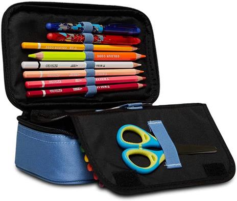 Astuccio rettangolare con zip Quick Case Seven Freethink Unisex - Azzurro 23,5 x 11 x 6 cm - 2