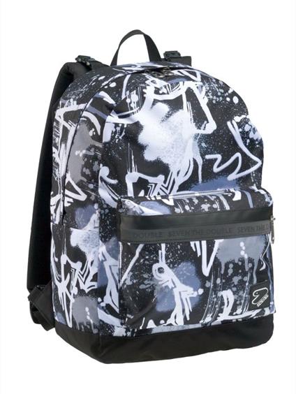 Zaino scuola Reversible Backpack Grs auricolari Wireless Seven Blanched, Silver - 33 x 44 x 16 cm