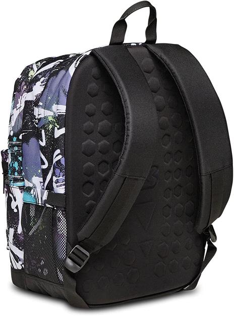 Zaino scuola Pro Xxl Grs auricolari Wireless Seven Pro Xxl Viola fantasia graffiti - 32 x 44 x 19 cm - 5