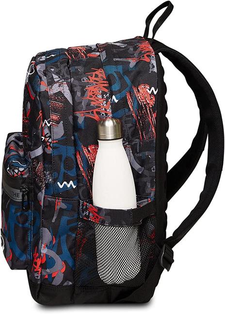 Zaino scuola Pro Xxl Grs auricolari Wireless Seven Pro Xxl Nero, fantasia graffiti - 32 x 44 x 19 cm - 2