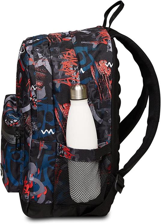 Zaino scuola Pro Xxl Grs auricolari Wireless Seven Pro Xxl Nero, fantasia graffiti - 32 x 44 x 19 cm - 2