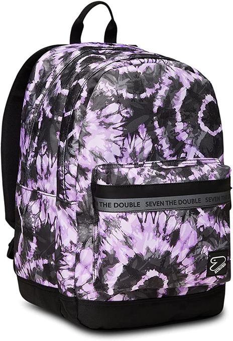 Zaino scuola Pro Xxl Grs auricolari Wireless Seven Pro Xxl Viola fantasia fiore - 32 x 44 x 19 cm - 3