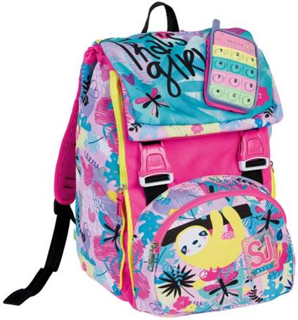 Zaino scuola Sdoppiabile Big SJ Gang Clack It Girl, Sea Water - 27 x 41 x 16 cm