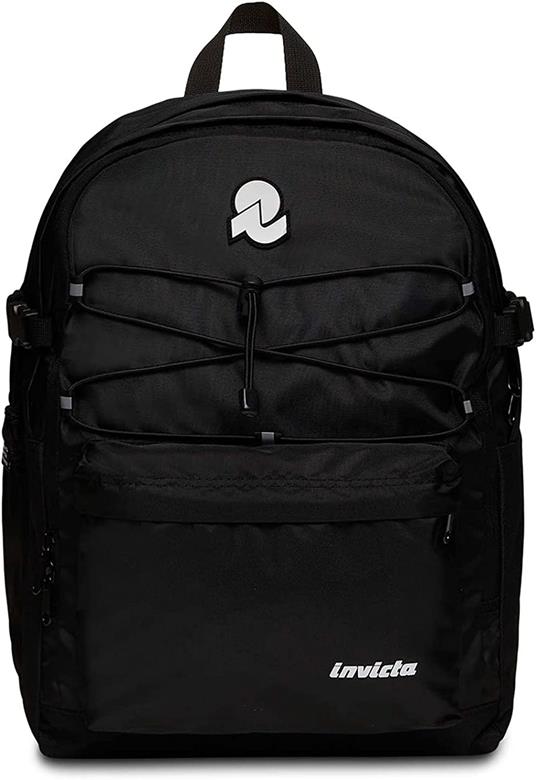 Zaino scuola Blow Up Plain Invicta Backpack Grs, Jet Black - 32 x 43 x 24 cm