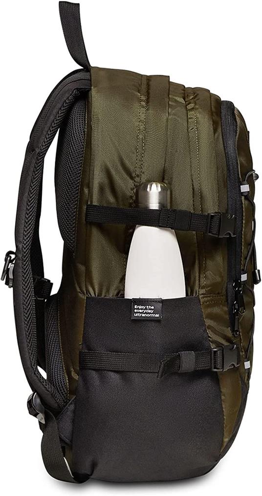 Zaino scuola Invict-Act Plus Plain Invicta Backpack Grs, Green Military - 31 x 47 x 21 cm - 2