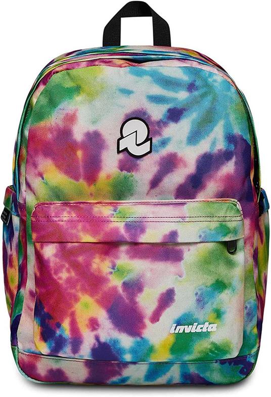 Zaino scuola Invicta Lab Fantasy Invicta Backpack Grs, Tie Dye Rainbow - 30,5 x 39 x 21,5 cm