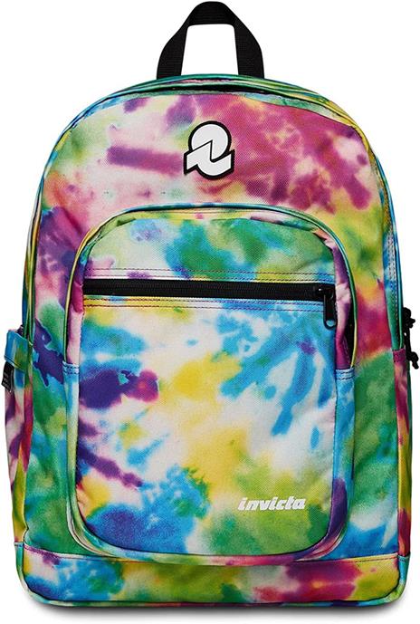 Zaino scuola Jelek Fantasy Invicta Backpack Grs, Tie Dye Rainbow - 32 x 43 x 25 cm