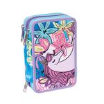 Astuccio 3 zip SJ Gang Uniwing, Ibis Rose - 12,5 x 20 x 7 cm