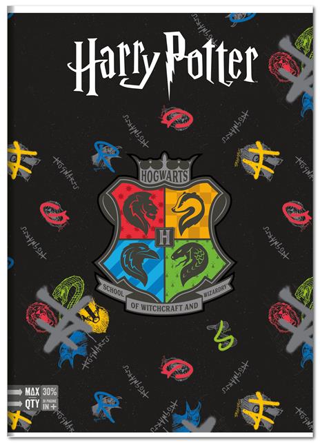 Quaderno A4 Maxi 96/100 Harry Potter, 1 Rigo - 21 x 30 cm - 2