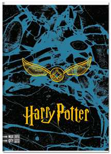 Cartoleria Quaderno A4 Maxi 96/100 Harry Potter, 5 M - Quadretti grandi 5 mm - 21 x 30 cm Seven