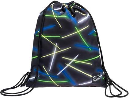 Sacca zaino Seven Sideglass, nero con inserti colorati