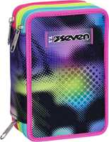 Cartoleria Astuccio 3 Zip Seven Write Down, 12,5 x 20 x 7 cm Seven