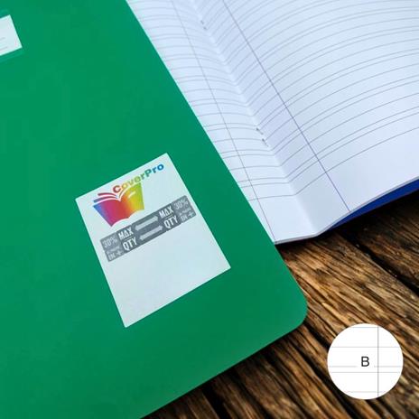 Quaderno Maxi a righe B per terza elementare. Copertina in PPL Coprente, taschina etichetta portanome - 21 x 29.7 cm - 3