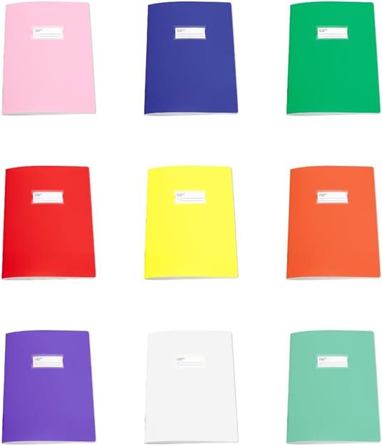 Quaderno Maxi a righe B per terza elementare. Copertina in PPL Coprente, taschina etichetta portanome - 21 x 29.7 cm - 5