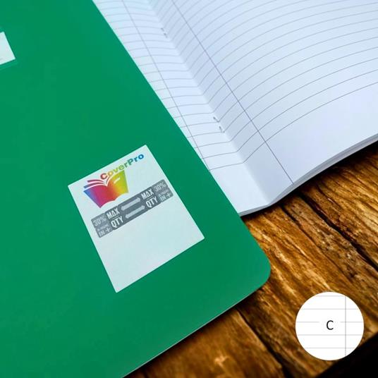 Quaderno A4 Maxi 96/100 righe – quaderno scuola Coprente modello C. Righe di terza elementare - 3