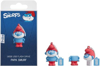 Puffi (I). Grande Puffo. Chiavetta USB 16GB