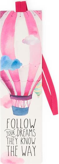 Segnalibro Legami Booklovers con elastico. Mongolfiera. Air Balloon