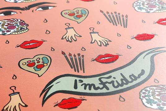 Quaderno I'm Frida, Frida Kahlo, rosa, carta ecologica - A5 - 3