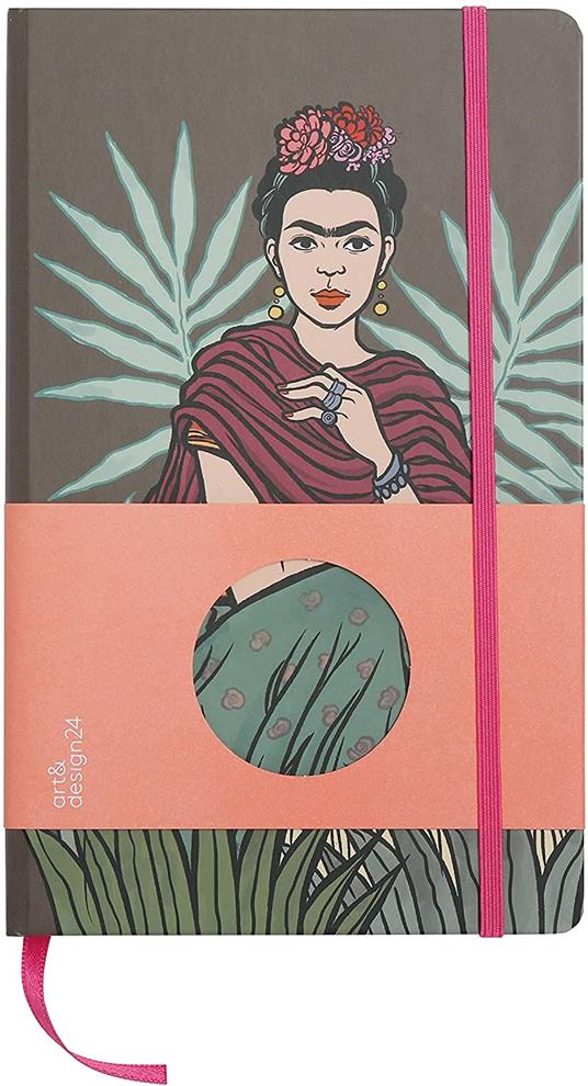 Taccuino big, Frida Kahlo, tabacco, carta ecologica - 13x21 cm - 3