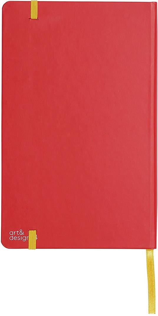 Taccuino big, Frida Kahlo, rosso, carta ecologica - 13x21 cm - 2