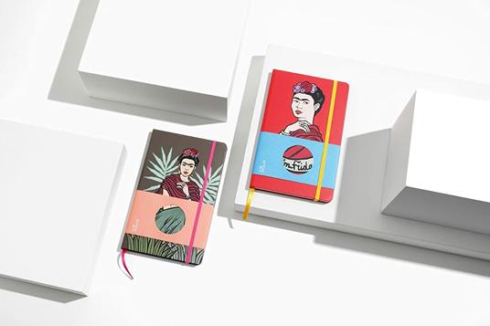 Taccuino big, Frida Kahlo, rosso, carta ecologica - 13x21 cm - 6