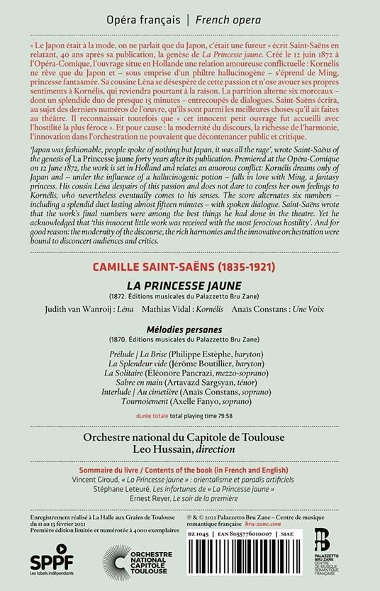 La Princesse Jaune - Libro + CD Audio di Camille Saint-Saëns - 2