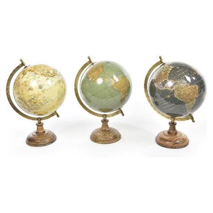 Mappamondo Per Arredamento 28 x 38 cm Assortito 98678