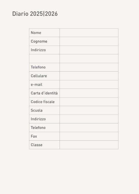 Diario 2025-2026 Libraccio Azzurro, datato - 11,5 x 16 cm - 2