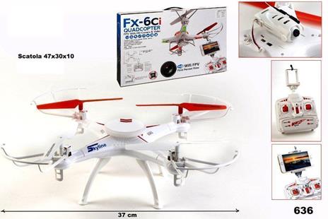 Drone da 37Cm con Radiocomando da 24 Ghz con Camera Camera Giochi per Bambini e Ragazzi Idee Regalo - 19