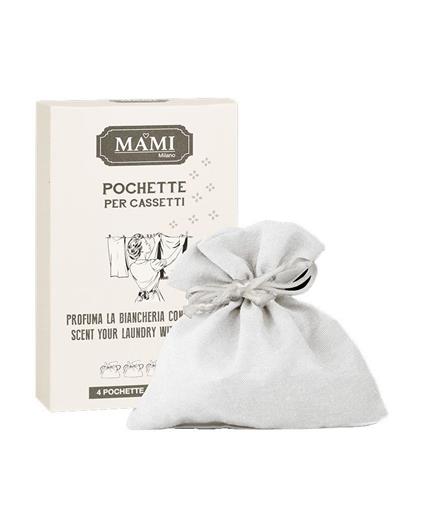 4 Pochette Per Cassetti Medie Bianche Profuma Biancheria Con Le Perle Mami Milano