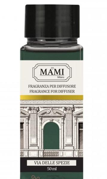 Via Delle Spezie Ricarica 50Ml Liquido Per Diffusore Con Bastoncini Mami Milano