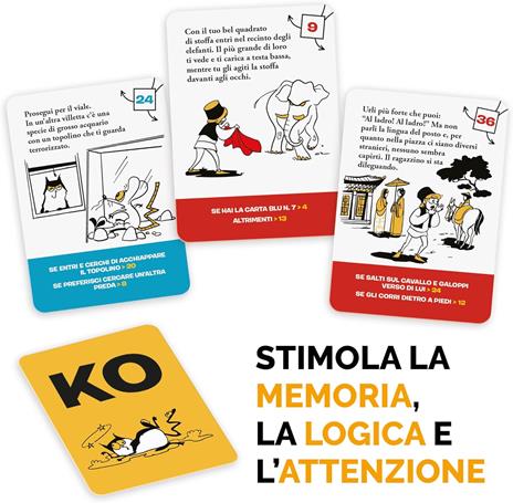 Ludic - Storie a bivi - Racconti-Gioco Allenamente - Gioco di Società per 1 o più Giocatori, Anni 10+ - 6
