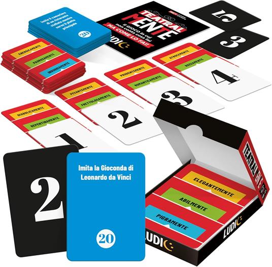Ludic - Teatralmente - Il Gioco in cui Non Conta Cosa Fai Ma Come Lo Fai! - Gioco di Società 4-16 Giocatori, Anni 12+ - 3