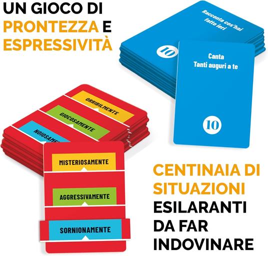 Ludic - Teatralmente - Il Gioco in cui Non Conta Cosa Fai Ma Come Lo Fai! - Gioco di Società 4-16 Giocatori, Anni 12+ - 4
